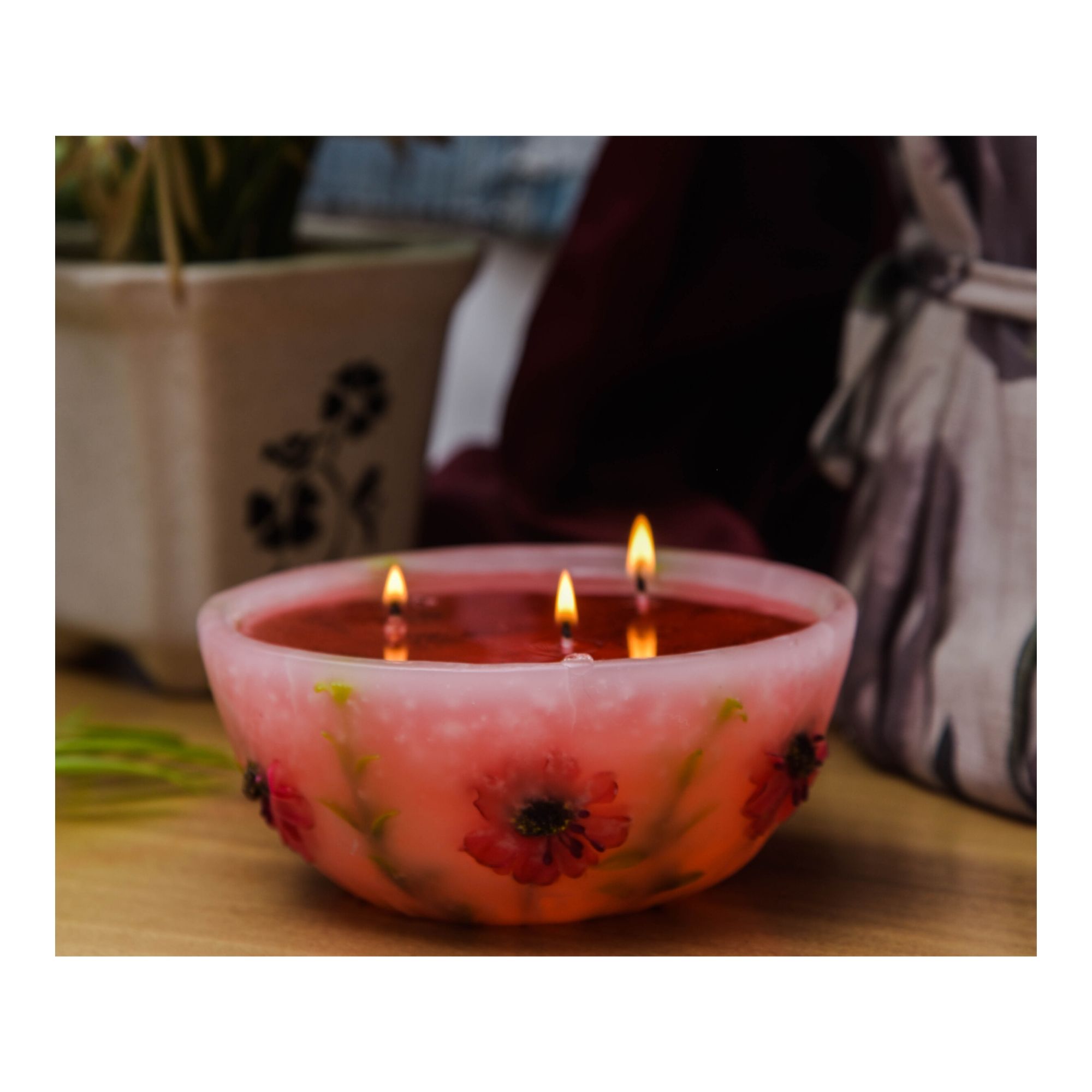 Rose Bowl Candle - Image 2