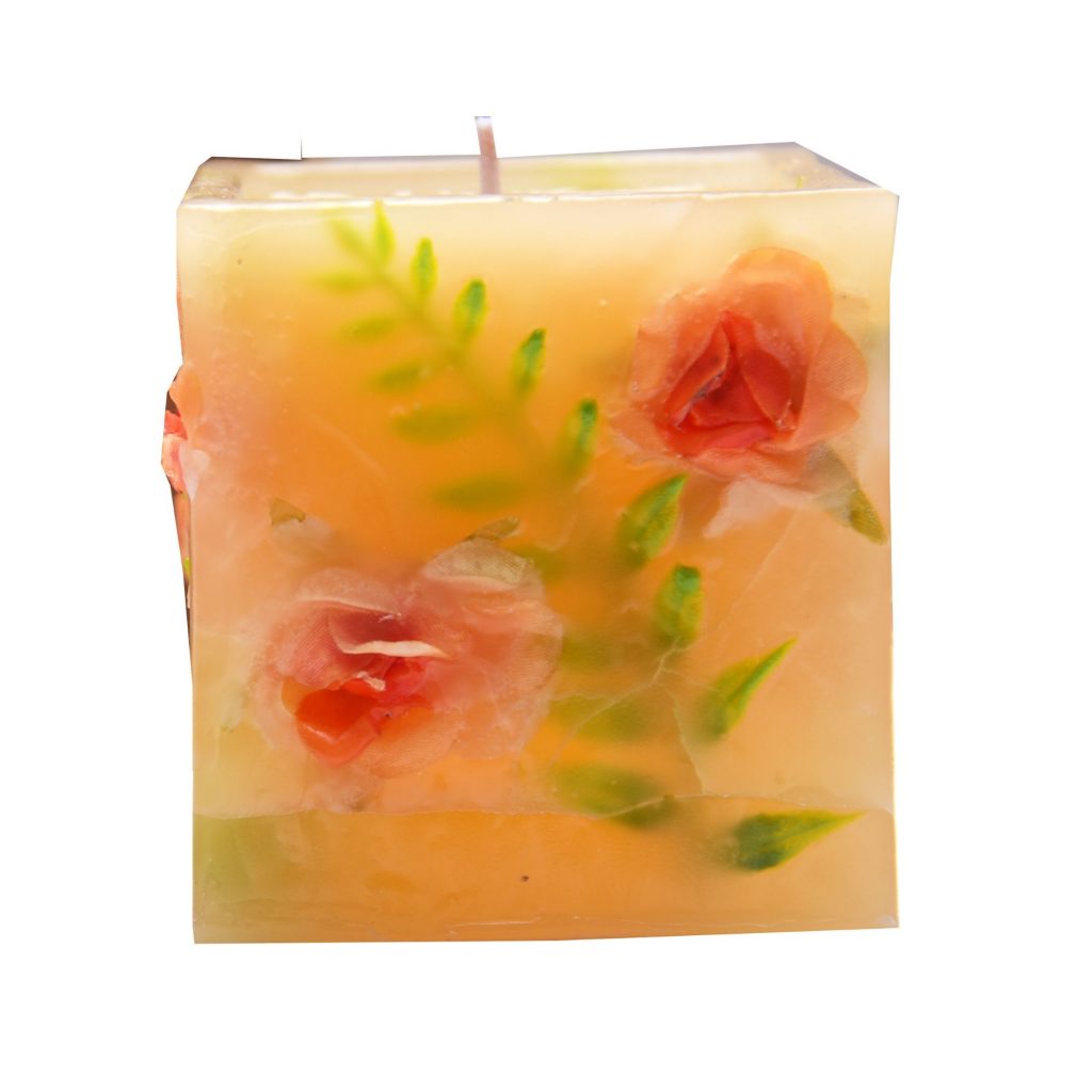 Orange Square Candle