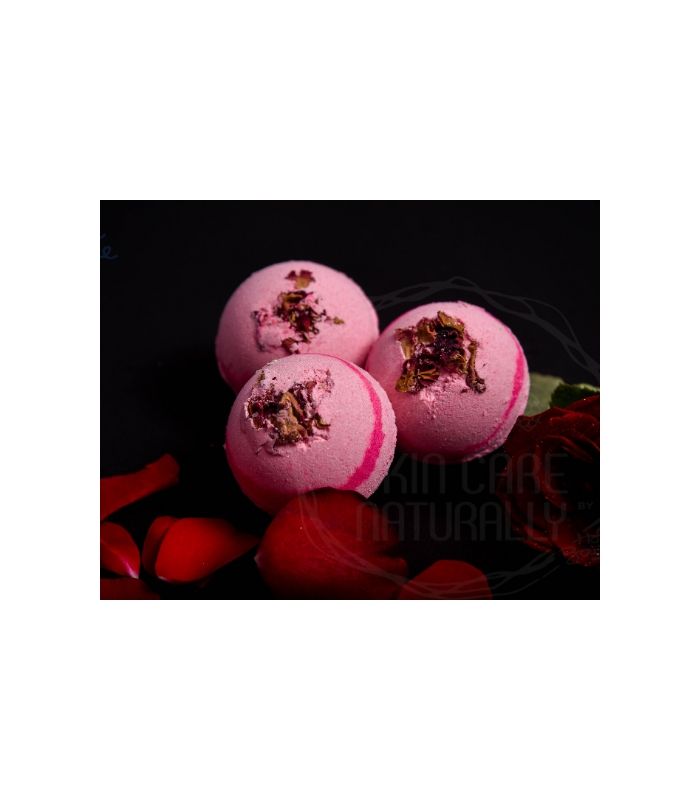 Rose flavor bath bomb