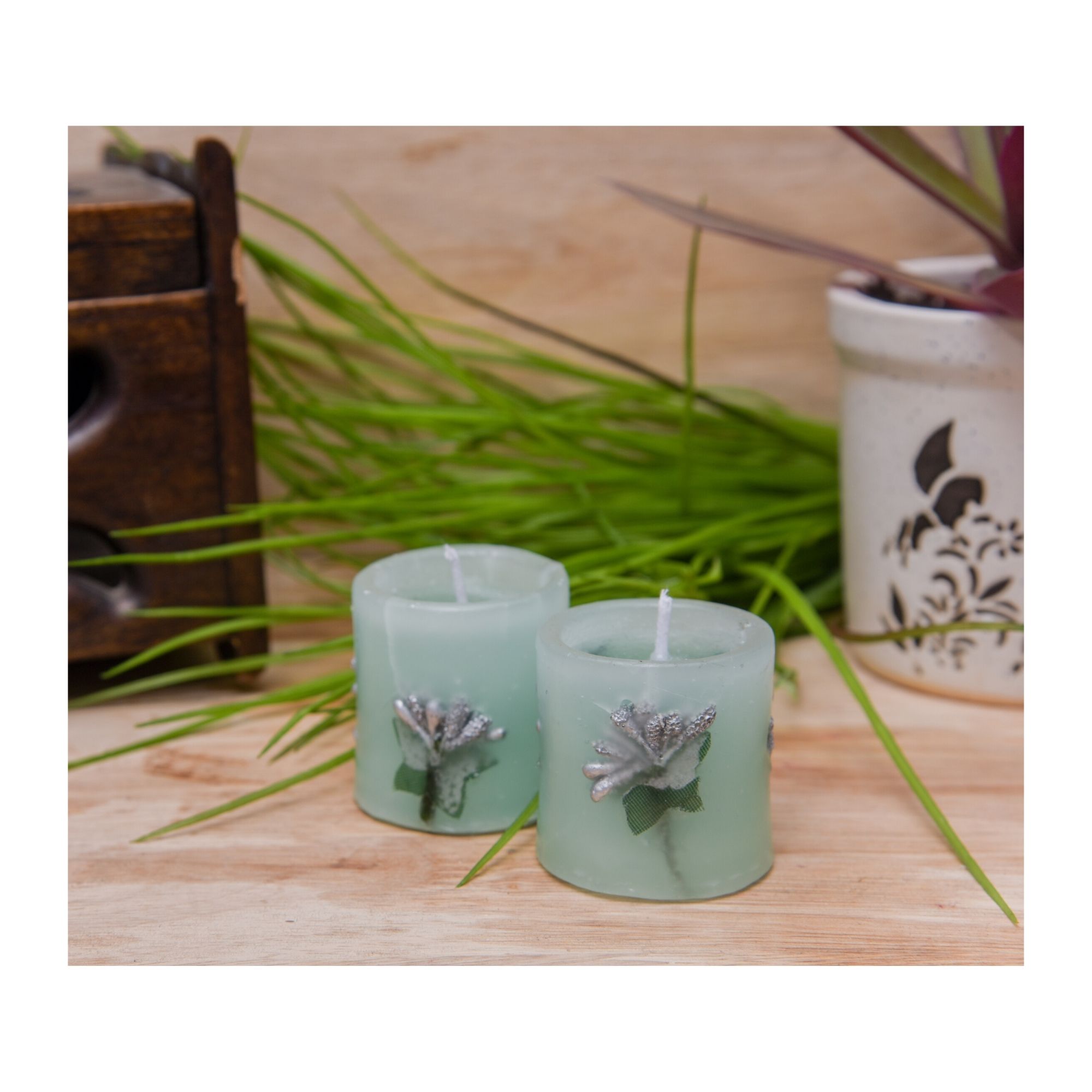Green Apple Cylinder Candle - Image 2