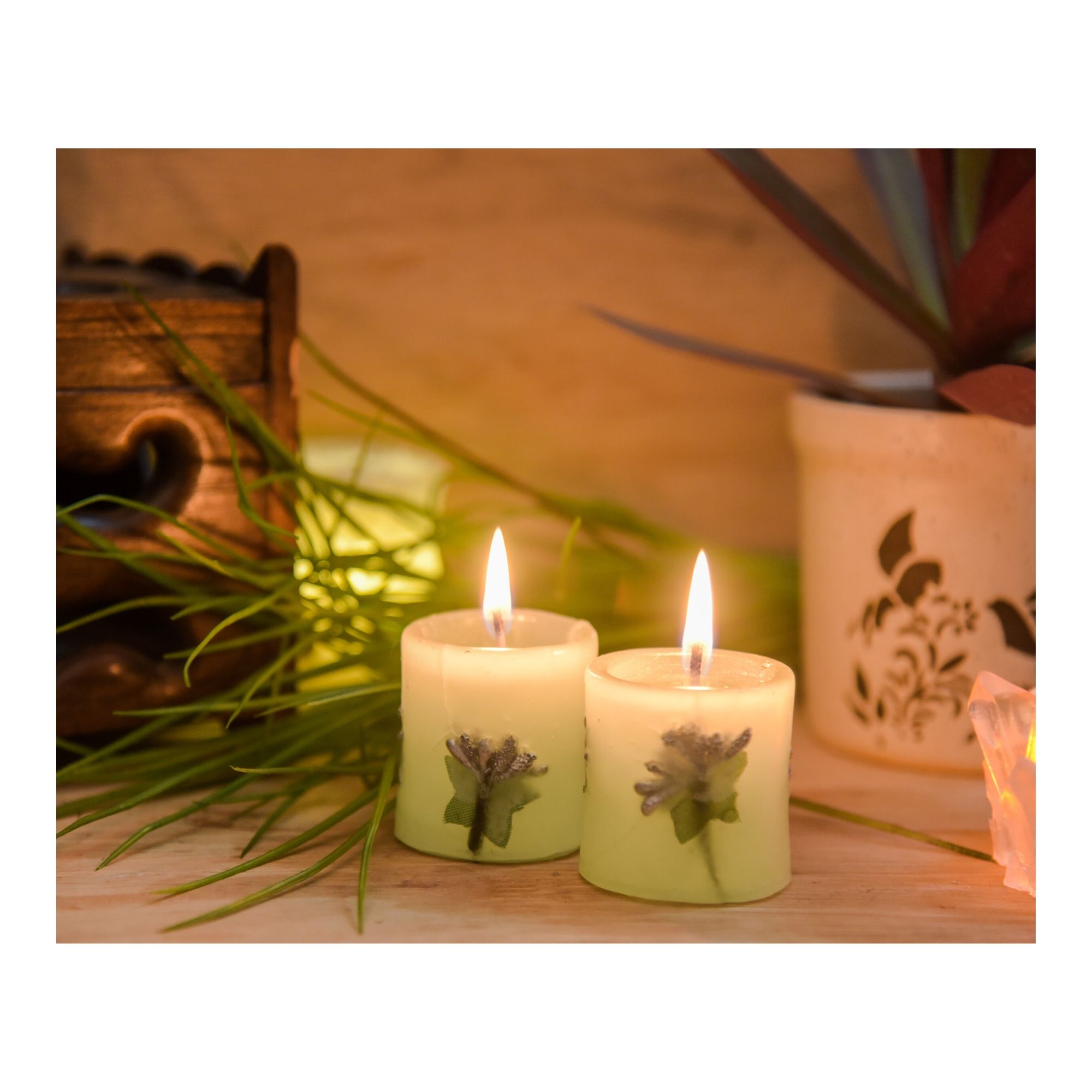 Green Apple Cylinder Candle - Image 3
