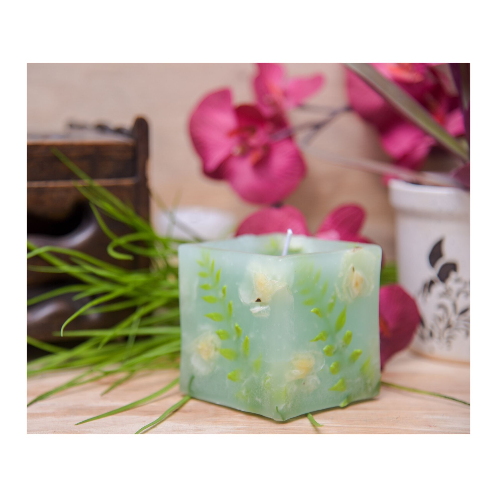 Green Apple Square Candle - Image 3