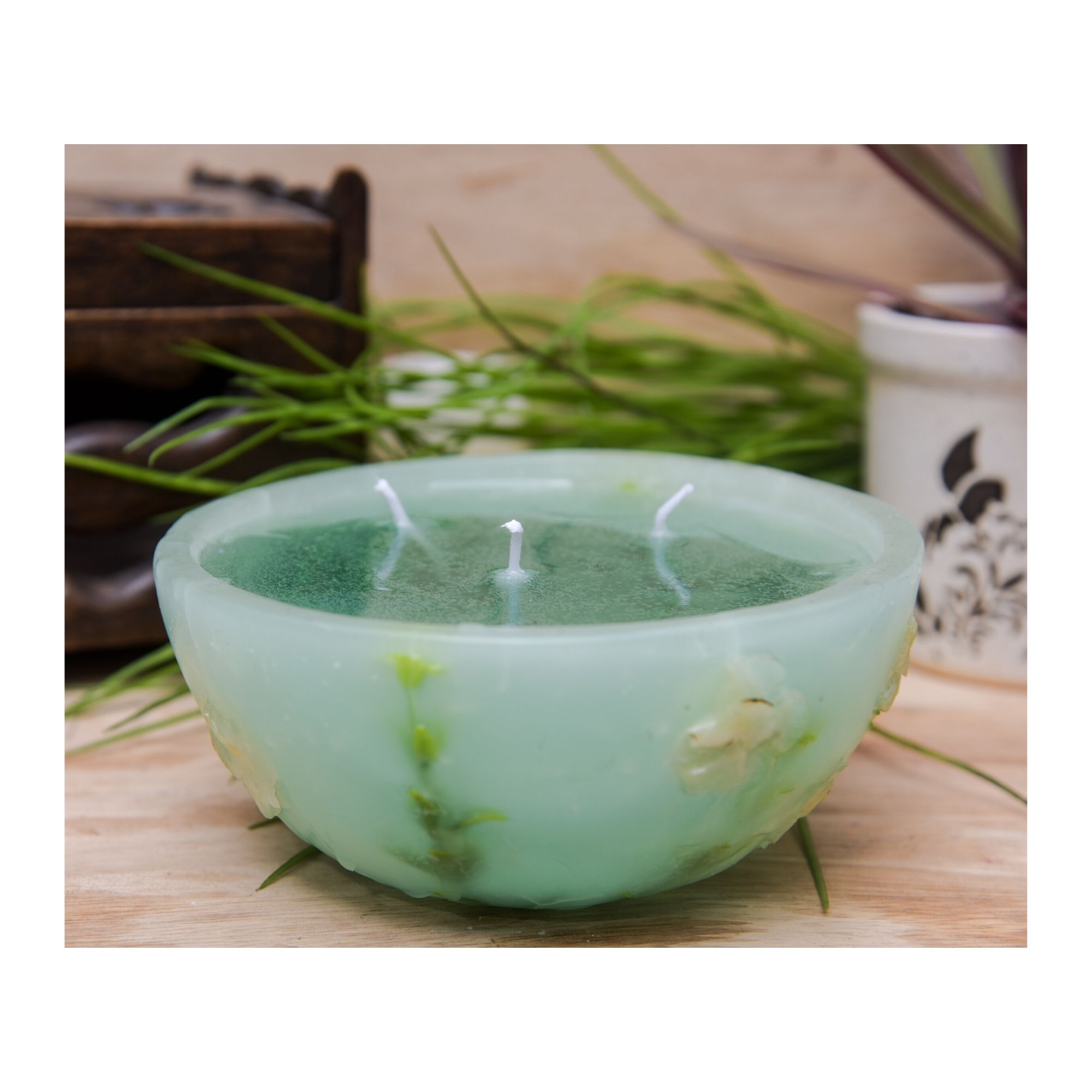 Green Apple Bowl Candle - Image 3