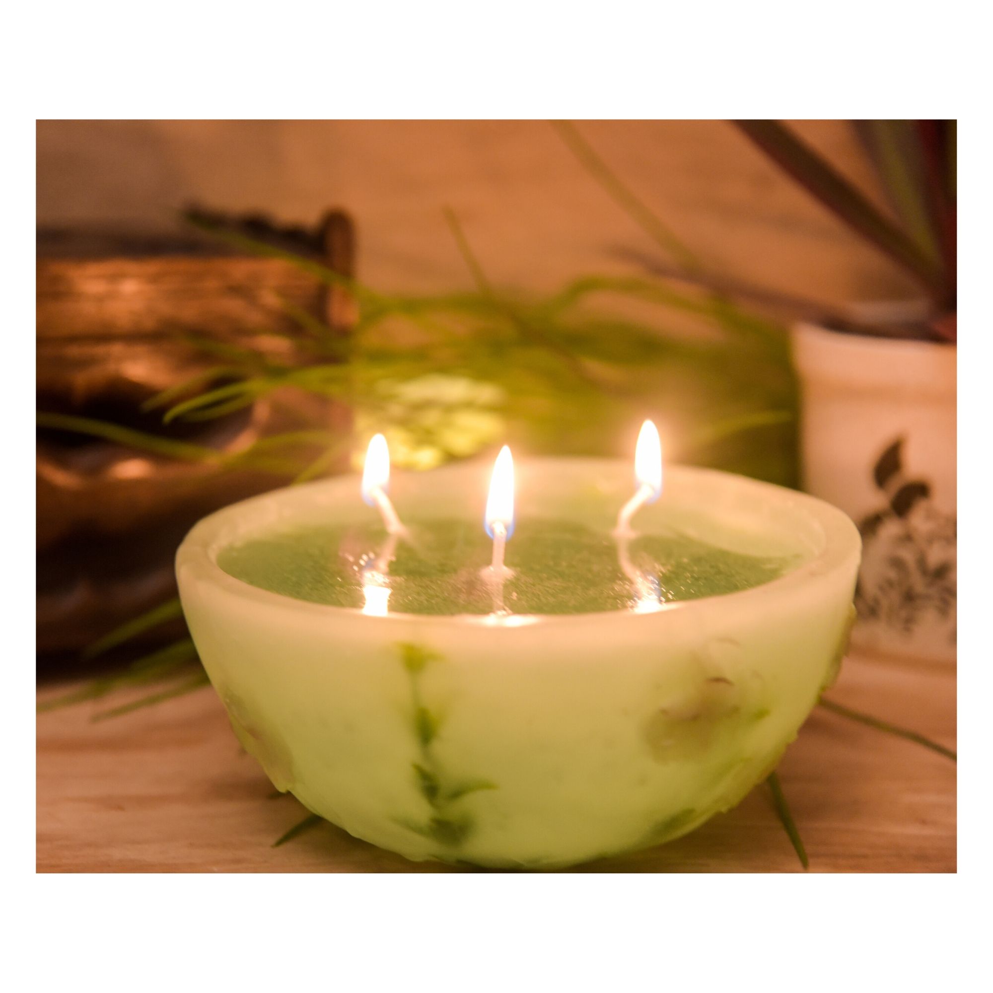Green Apple Bowl Candle - Image 2