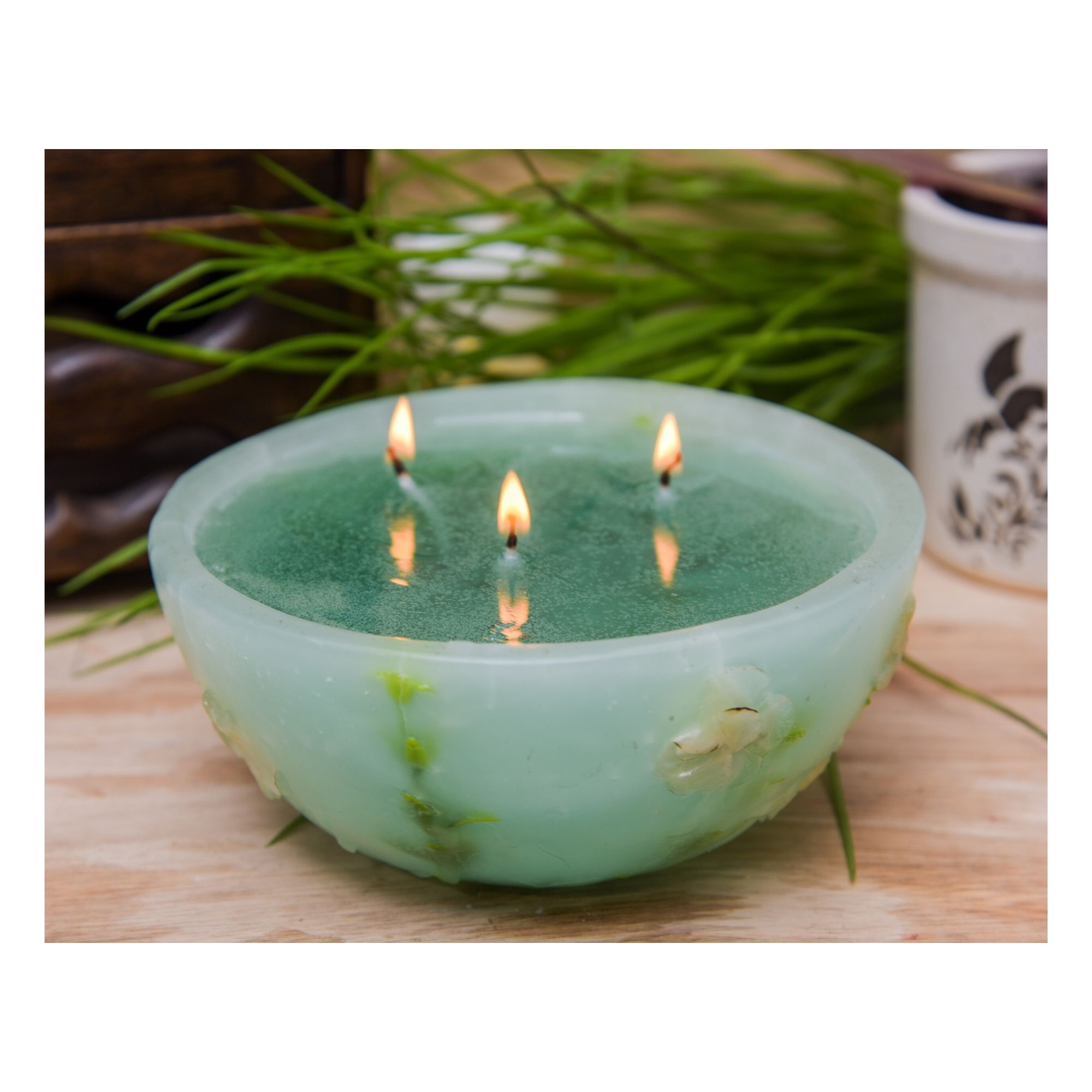 Green Apple Bowl Candle