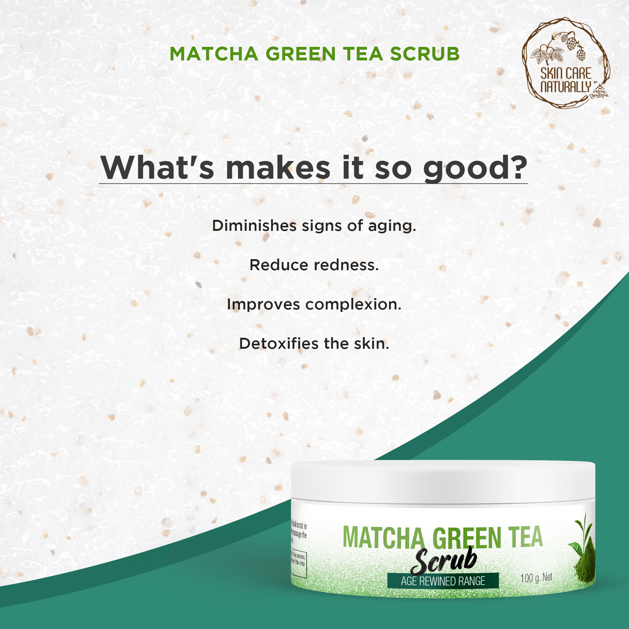 AGE REWIND MATCHA GREEN TEA SCRUB