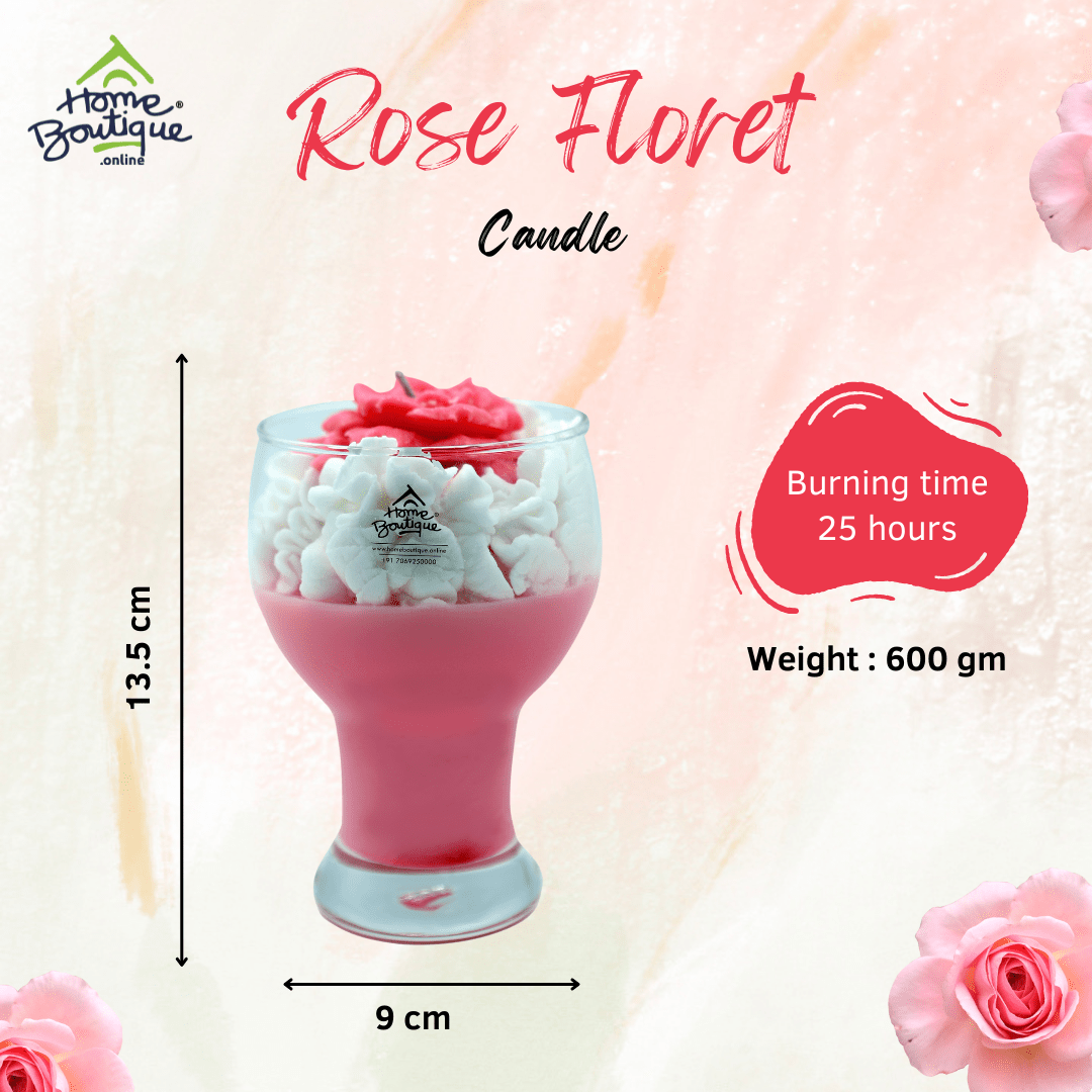 Rose floret candle - Image 2