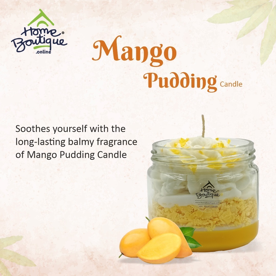 Mango Pudding Jar Candle - Image 2