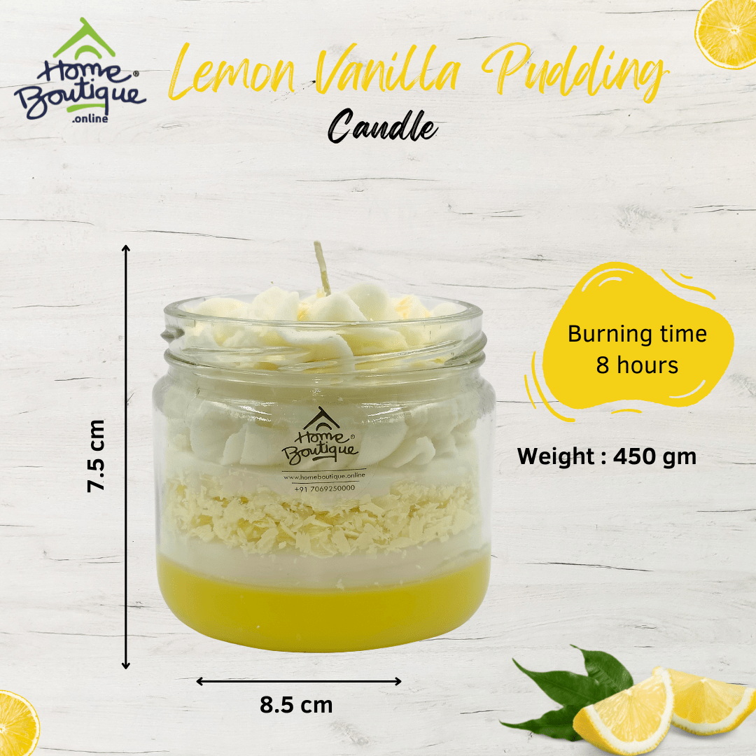 Lemon Vanilla Jar Candle - Image 3