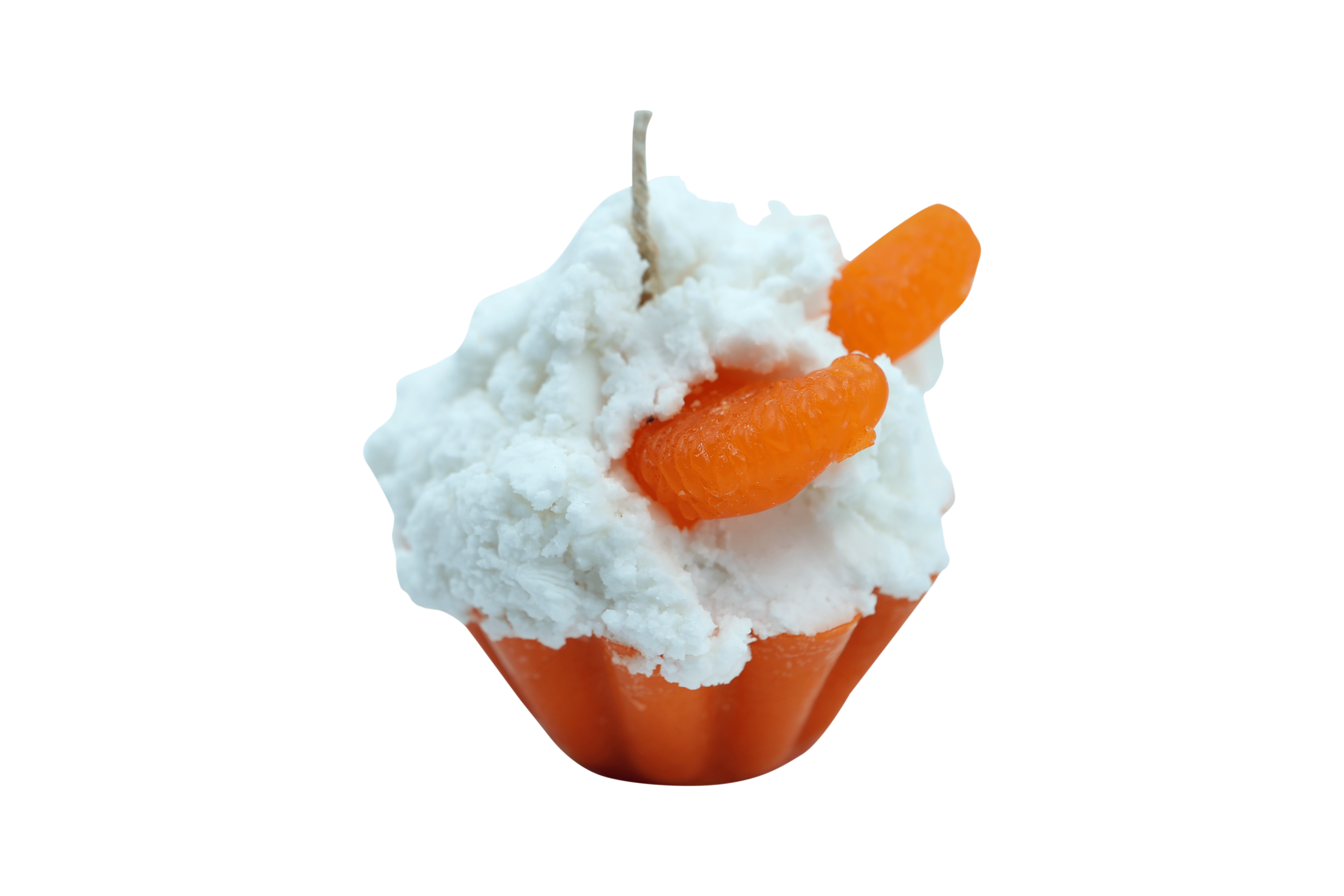 Orange Cupcake Candle