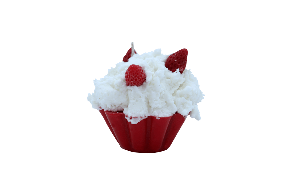 Strawberry Cupcake Candle